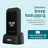 ADOC SC01, Telefon komórkowy przeznaczony dla osób starszych, duże klawisze, Przycisk SOS, Bluethooth, Wi-Fi, RAM 48MB, ROM 128MB, MicroSIM, MicroSD, Bateria 1.000 mAh, CE RoHS GCF, czarny.