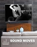 Sanus Uchwyt do telewizora soundbar zaprojektowany dla Sonos Arc Sound Bar - regulacja wysokości i głębokości dla Dolby Atmos, uniwersalna kompatybilność z innymi uchwytami do telewizora, łatwy