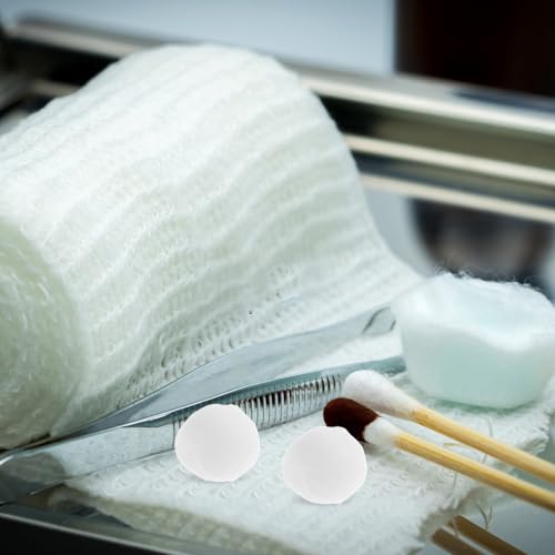Bolas de algodón de 100% algodón puro HOMSFOU, algodón blanco premium y suave al tacto para rostro 6