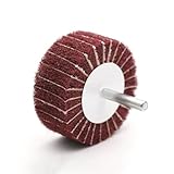HogarTech 40mm and 50mm Polishing Flap Wheel with P120/P240 Grit Nylon Abrasive Mop for Metal and Wood Sanding, Cleaning, Rust Removal
