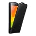 Cadorabo Hülle für Xiaomi Mi 2 in Nacht SCHWARZ - Handyhülle im Flip Design mit unsichtbarem Magnetverschluss - Case Cover Schutzhülle Etui Tasche Book Klapp Style