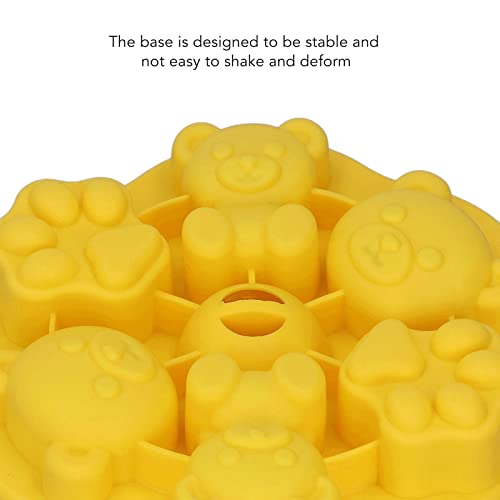 Molde de silicona para cubitos con tapa, amarillo miniatura 5