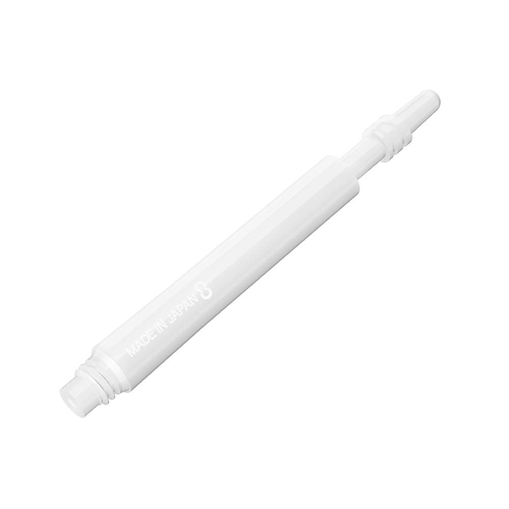 8 Flight Regular-Spin White Medium 33mm Pack of 3 Shafts