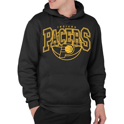 Junk Food NBA - Indiana Pacers Monochromatic Arch Adult Hoodie Black