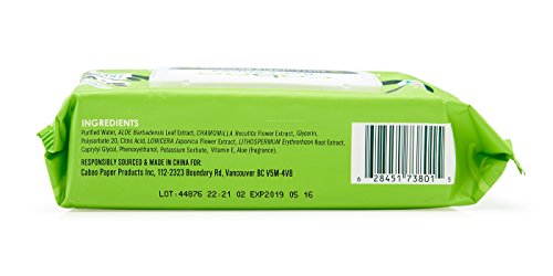 Caboo Tree Free Bamboo Baby Wipes, Eco Friendly Naturally Derived For Sensitive Skin, Resealable Peel Tab Travel, 72 Count #TOP2