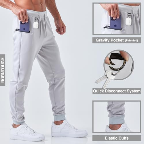 Born Tough Momentum Calça jogger masculina atlética para treino, musculação, academia, calça de mole