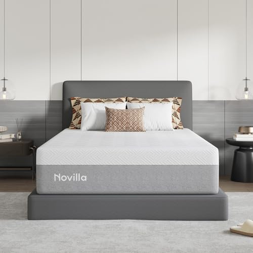 Image of Novilla Mattress Full Size, 14 Inch Gel Memory Foam Mattress Full in a Box for Suppotive, Pressure Relieving & Plush Comfort, Bliss