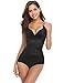 Produktbild Aibrou Damen Shapewear Figurformender Formende Bodys Taillenformer angenehm Shaping Bodysuit mit Haken  L für TaillenumfJahrg 81-86cm Schwarz