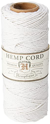 Hemptique HS20CO-WHT - Cordel para jardinería, Color Blanco Cover