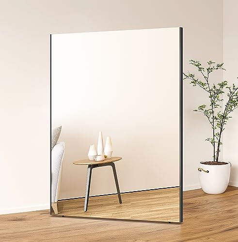 Brisafe 割れない鏡 ダンスミラー 120×190p フィルムミラー 姿見 超大型 スポーツレッスン ダンスレッスン ゴルフ フィットネスフォーム確認 ヨガ ピラティス フラダンス トレーニング 学校 施設 教室 スタジオ ブラック