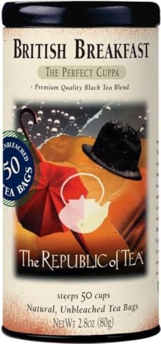 The Republic of Tea British Breakfast Black Tea, 50 Count