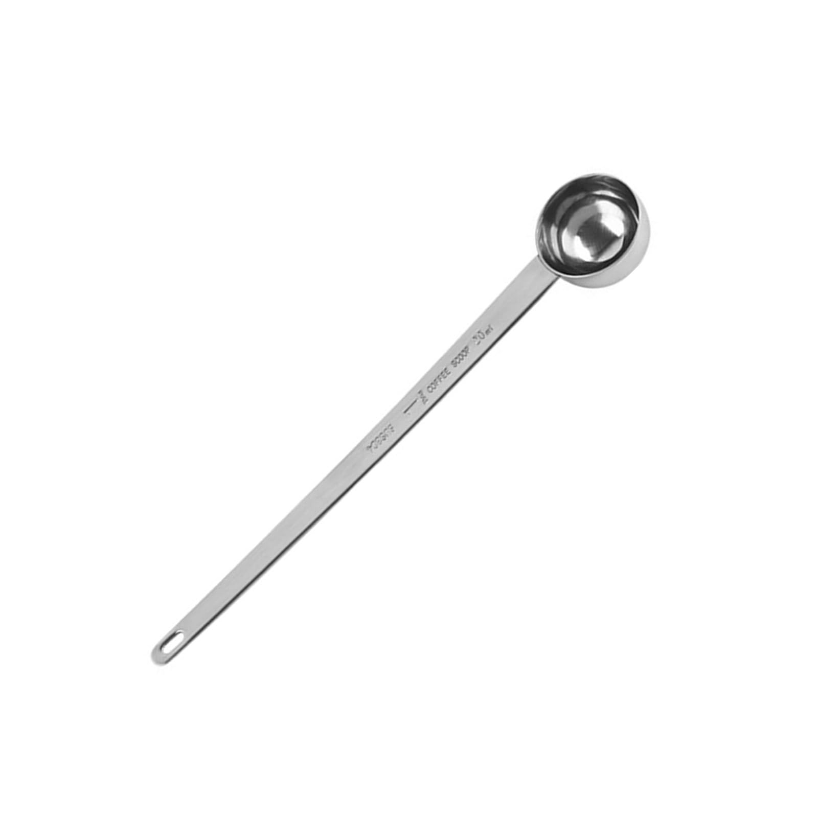 MICFENY 304Stainless Steel Long Coffee Spoon Measuring Spoon 10ml/15ml/20ml/25ml/30ml Kitchen Tool for Accurate Measurement