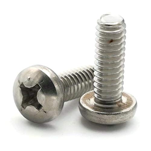 Raw Products Corp #10-24 Phillips Pan Head Machine Screw 316 Stainless Steel #10-24 X 1 Qty 25 cover