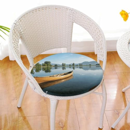 Almohadilla circular de asiento para silla del hogar y suelo de jardín 7