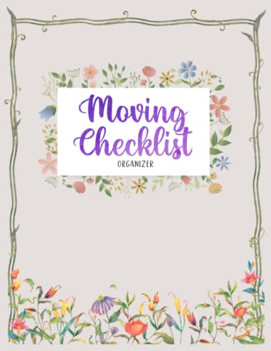 Moving Checklist Organizer: Moving Checklist Planner (8.5” x 11” - 103 Pages) | Get Organized For The Move With Relocating Planner | Moving Company, ... Garage Sale Items, Moving Budget, And More image 2