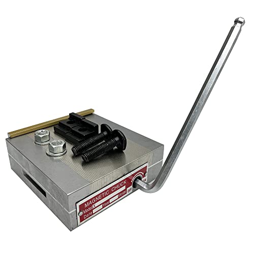 TECHTONGDA Permanent Magnetic Chuck, 6in x 6in Fine Pole Permanent Magnetic Sealed Chuck for Grinding Machine Machining Workholding