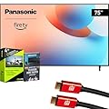 Panasonic TV-75W95AP W95 75 inch Mini LED 4K UHD Smart Fire TV (2024) Bundle with 4 YR CPS Enhanced Protection, 2X 4K HDMI Cable & Deco Gear Complete Home Theater Beginner's Guidebook
