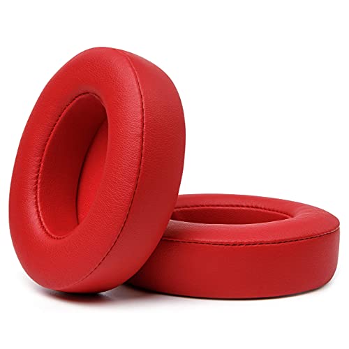 Image of WC Wicked Cushions Replacement Ear Pads for Beats Studio 2 & 3 (B0501, B0500) Wired & Wireless | Does NOT Fit Beats Solo | Softer PU Leather, Enhanced Foam & Stronger Adhesive | Red