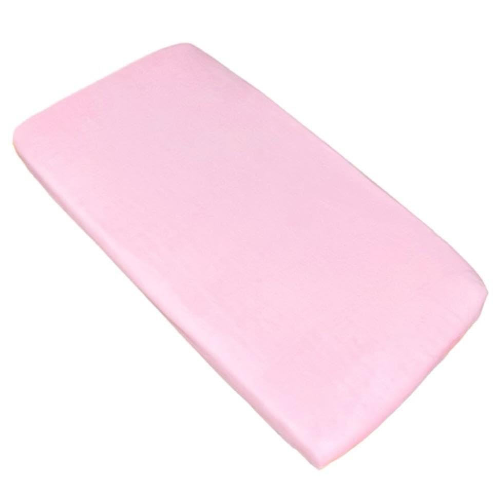 Sabana Bajera de coralina Ajustable para Cuna 60x120 .Sabana Bajera de Invierno Muy Suave (1UNIDAD Rosa)