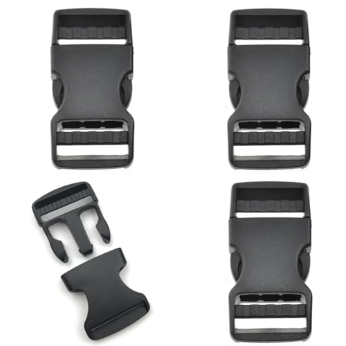 JEYORZY Adjustable Backpack Buckles – 38mm Black