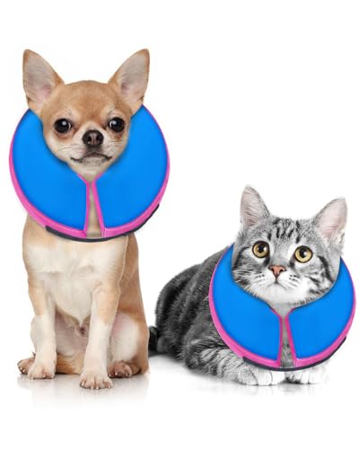 Image of MIDOG Inflatable Dog Cone, Donut Recovery Collar After Surgery, X-Small