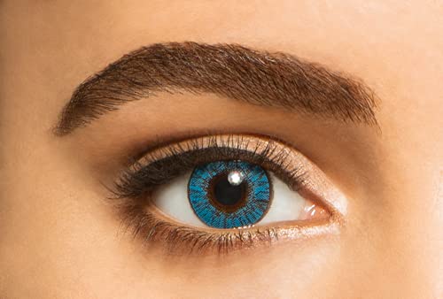 Image of Freshlook Colorblends - Monthly Color Contact Lenses (-00.00, True Saphhire, Pack of 2) | From Alcon