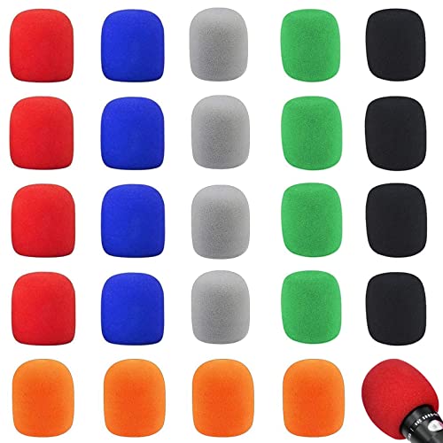 10 Coperture In Schiuma Per Microfono - Antivento, Multicolore, Spesse E Riutilizzabili, Per Microfoni Palmari - Foto 4