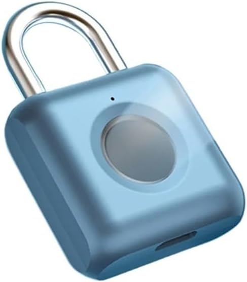 Waterproof Biometric Fingerprint Lock Anti-Theft Security USB Rechargeable Padlock