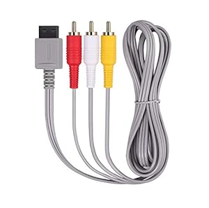 DARLINGTON & Sohns Fernsehkabel für Nintendo Wii und Wii U Konsole Scartkabel Bildkabel Videokabel Fernsehkabel 3 Chinch