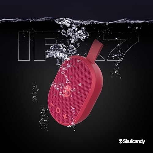 Image of Skullcandy Ounce Wireless Bluetooth Speaker - IPX7 Waterproof Mini Portable Speaker with 16 Hour Battery, Downward Firing Passive Radiator, and Ballistic Nylon Carry Strap