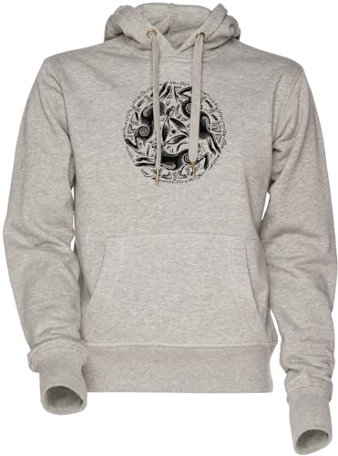 Sweat à capuche unisexe gris avec poche de style sportswear urbain