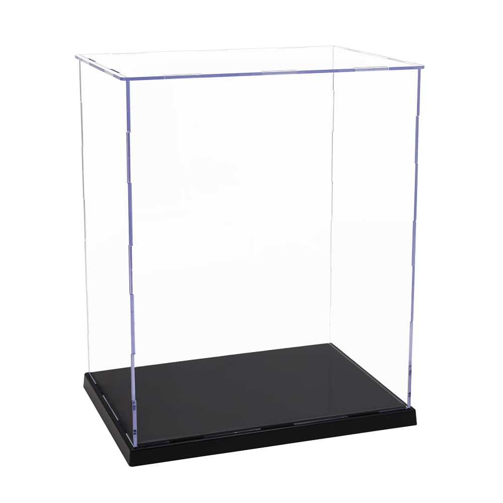 Odoria Teca Espositiva Acrilica Vetrina: 30 cm Alta Scatola Protettore Trasparente per Bambole Action Figure Statue Trofei 25 cm Oggetti da Collezione, Montaggio Richiesto