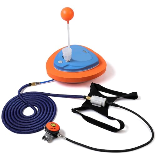 ZHTAISOU Diving Ventilator System, Scuba Diving Tank, 2.7 Hours Use, with 12M/39ft Telescopic Hose? Breathing Regulator, for Underwater Work, Diving