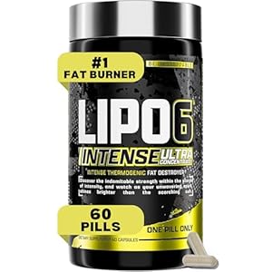 Nutrex Research Lipo6 Black Intense Ultra Concentrate Thermogenic Belly Fat Burner for Men and Women | Diet Weight Loss Supplement and Appetite Suppressant | 60 Diet Pills