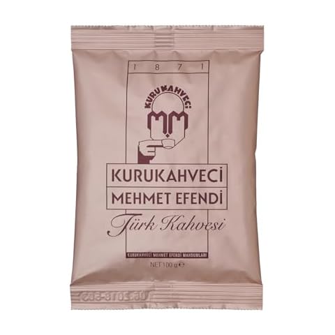 KURUKAHVECI MEHMET EFENDI Turkish Coffee, Arabica Beans, Roasted Ground,Rich Aroma, Fresh, Medium to Heavy-bodied, Original Taste Since 1871 (3.52 OZ / 100 Gr) Cover