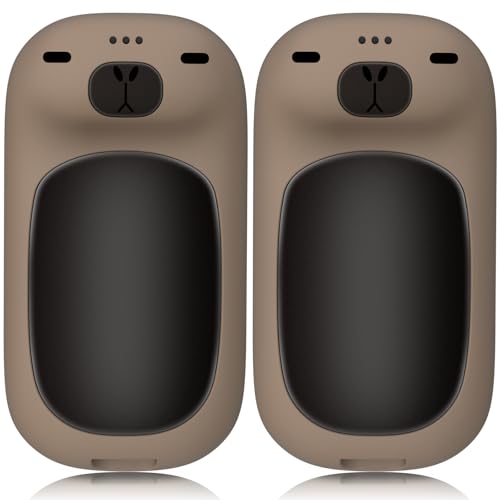 Redpepper Rechargeable Hand Warmers 2 Packs 6000mAh Capybara-Shaped Magnetic Pocket-Size Safe Electric Heater for Women Kids Golf Camping Hunting Christmas Purple