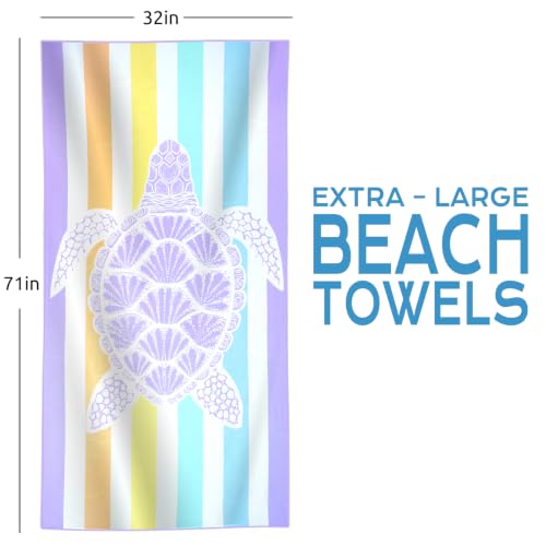 2 Packs Lightweight Thin Microfiber Beach Towel Oversized Quick Dry Compact Sandproof Clearance Towels Sand Free Camping Pool Easy Pack Travel Accessories Essentials Women Adults Blue Flower Pineapple