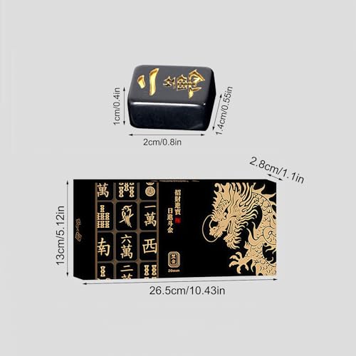Jeu de Société Mahjong complet résolvant le manque d'accessoires avec ses dés