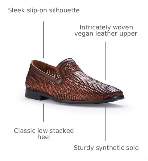Image of Ferro Aldo Men's Dress Loafer Collection | Modern & Classic Slip-On Styles | Available in Suede, Woven, and Wholecut