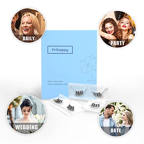 Frihappy Wispy Lashes - Natural Half Lashes 3 Pairs HF2