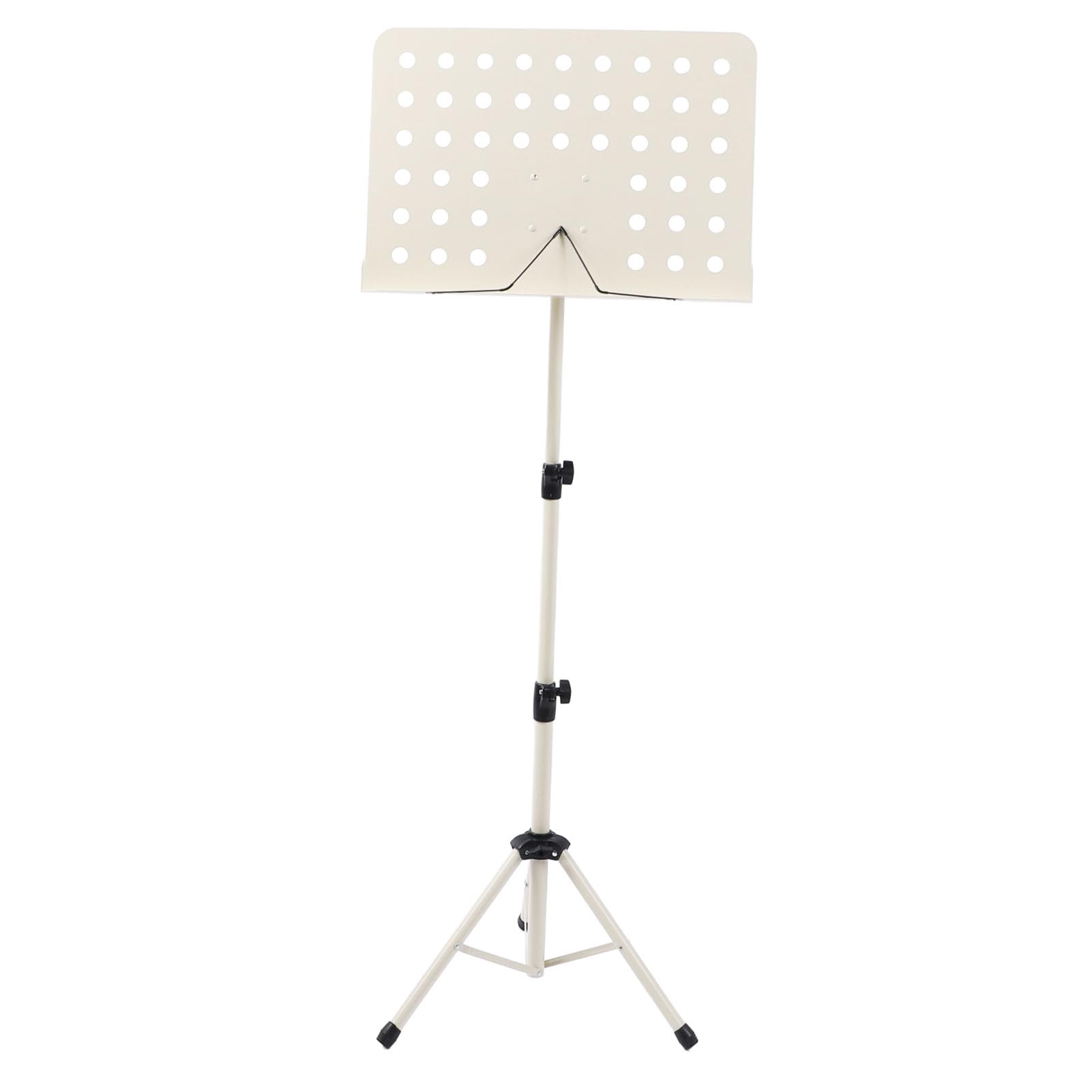 Atril plegable para partituras, atril ajustable con marco de acero, atril portátil para partituras para violín, saxofón, flauta, altura ajustable de 800 mm a 1475 mm, ABS duradero