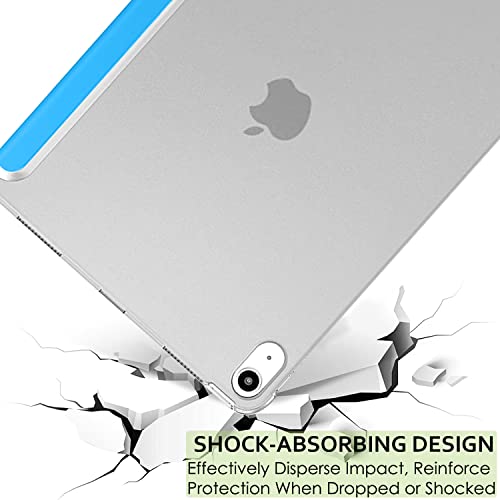 Image of DuraSafe Cases for iPad Air 5th 4th 6th 11th [ Air 11 /6 2024 /5 2022 /4 2020 ] A2588 A2316 MYFQ2HN /A MYFM2HN /A MYFR2HN /A MYFN2HN /A MYFQ2HN /A MYFM2HN /A MYFR2HN /A UltraSlim PC Cover - Blue