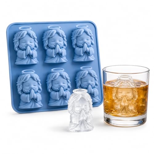 Molde de silicona para cubos de hielo 3D Ángel Orante miniatura 1