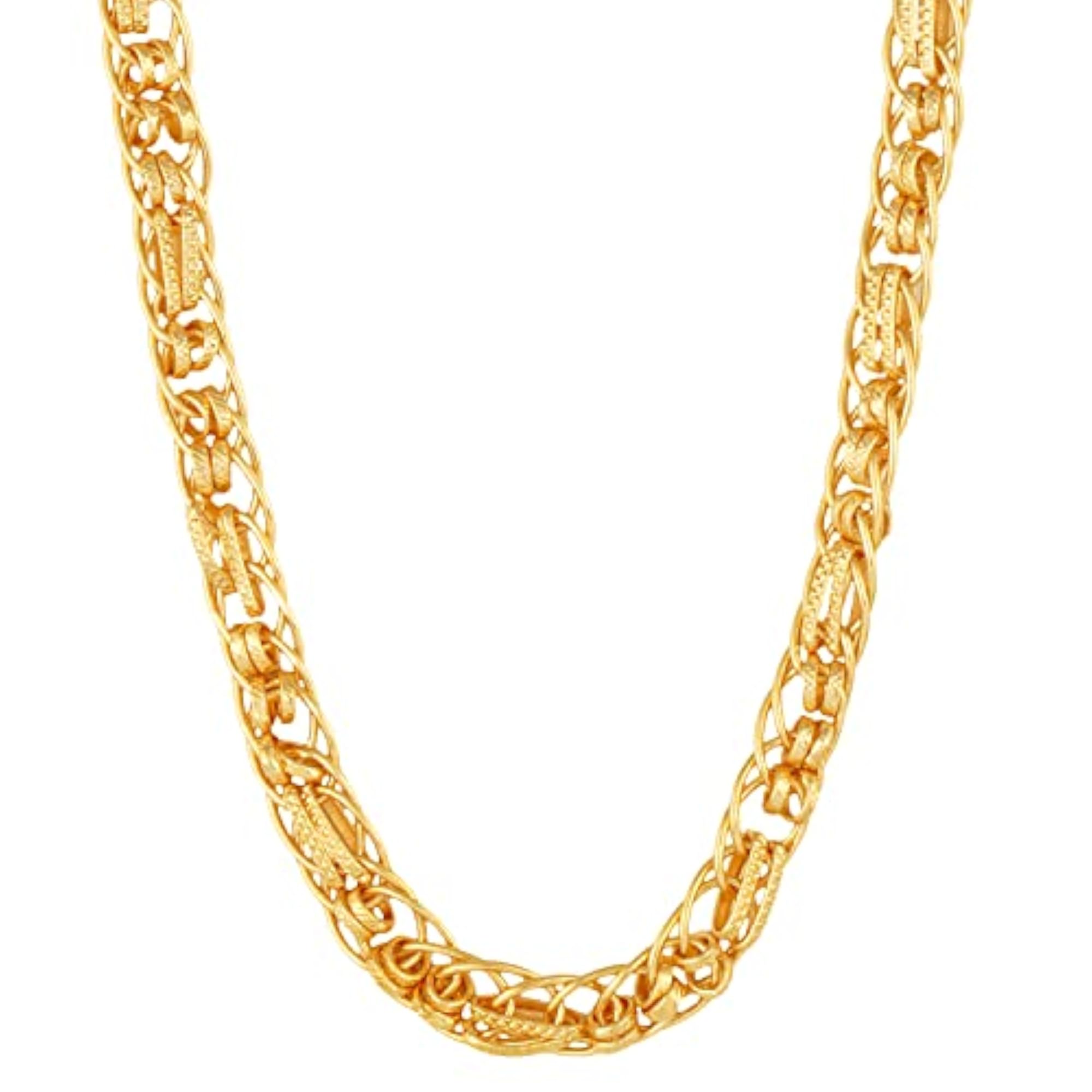 Stylish Golden 1 Gram Stainless Steel Neck Chain for Men