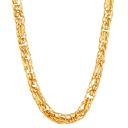 Stylish Golden 1 Gram Stainless Steel Neck Chain for Men