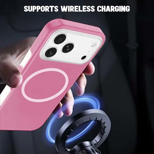 Image of Kratos Soft Silicone Case Cover Compatible with iPhone 17 Pro - Everyday Comfort Protection, Wireless Magnetic Charging Case with Raised Edge Camera & Screen Protection, Shock-Resistant Design