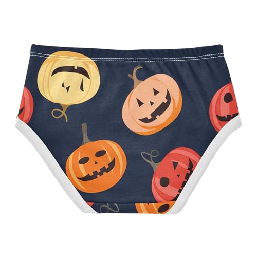 Cotton Girls Underwear Toddler Halloween Spooky Jack Lantern Pumpkins Girl Panties Cute Flower Undies Kids Briefs 2t2
