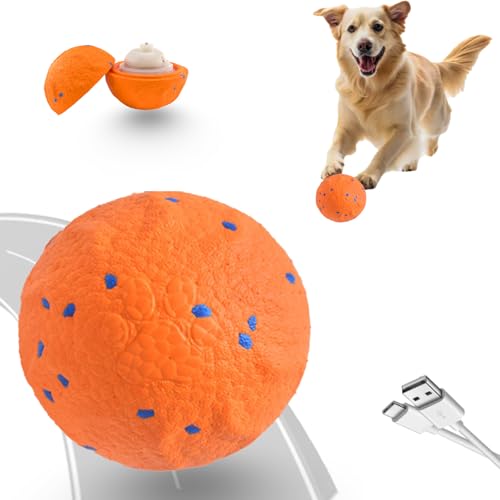 Upgraded Interactive Dog Toys for Aggressive Chewers,E-TPU Interactive Dog Balls