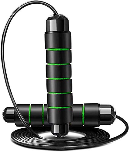 Professioneel verstelbaar springtouw voor volwassenen en kinderen met zacht traagschuim handvat en kogellagers