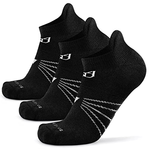 Image of Socks Daze 3 /6 Pack Men's Women's Merino Wool Ankle Running Sport Soft Thick Cushion Athletic Socks for Walking Light Hiking